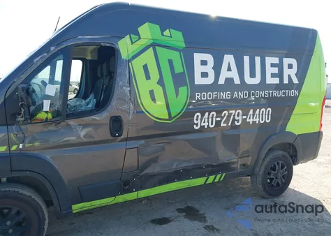 2023 Ram Promaster 2500 High Roof 136 Wb z USA, uszkodzony, nr VIN 3C6LRVCG4PE539674